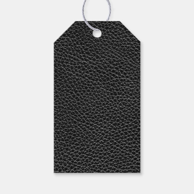 Imitate Black Leather Geschenkanhänger (Vorderseite)