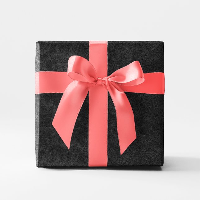 Imitate Black Leather Geschenkpapier (Faux Black Leather Wrapping Paper)