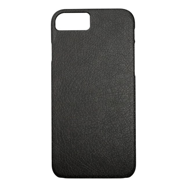 Imitate Black Leather iPhone 7 Fall Case-Mate iPhone Hülle (Rückseite)