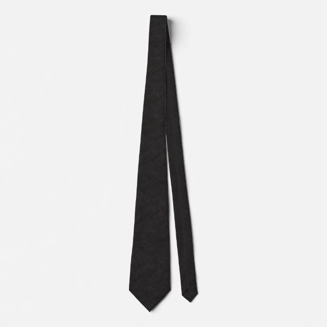 Imitate Black Leather Krawatte (Vorderseite)