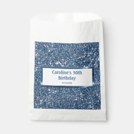 Imitate Blauer Glitzer Textur mit benutzerdefinier Geschenktütchen