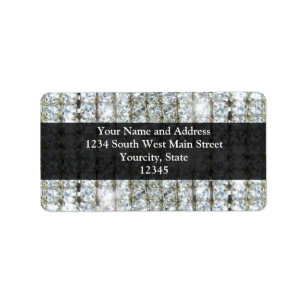 Imitate Bling Adressaufkleber