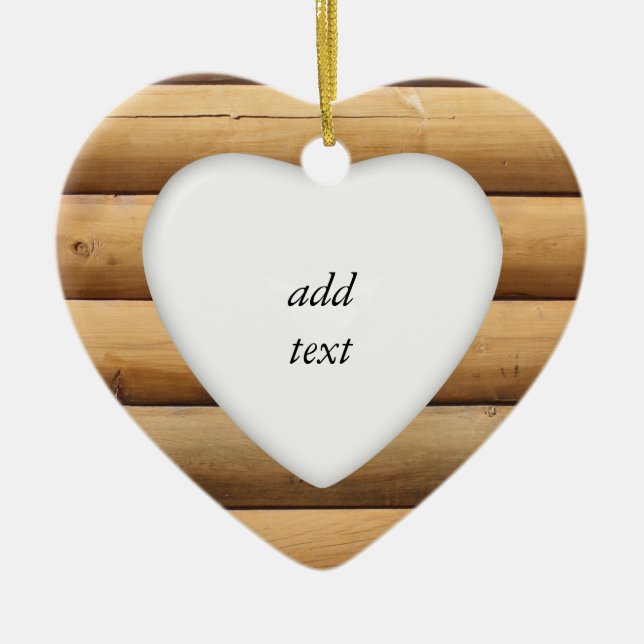 Imitate Blockhüttenseite Keramikornament (Vorne)