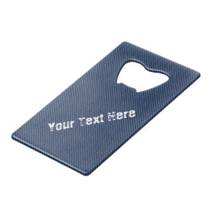 Imitate Blue Denim Flaschenöffner mit benutzerdefi