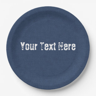 Imitate Blue Jeans Denim Paper Teller und Custom T