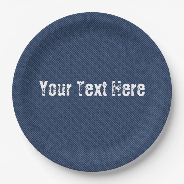 Imitate Blue Jeans Denim Paper Teller und Custom T (Vorderseite)