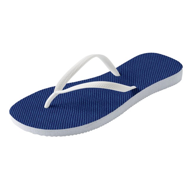 Imitate Blue Jeans Flip Flops (Schrägansicht)
