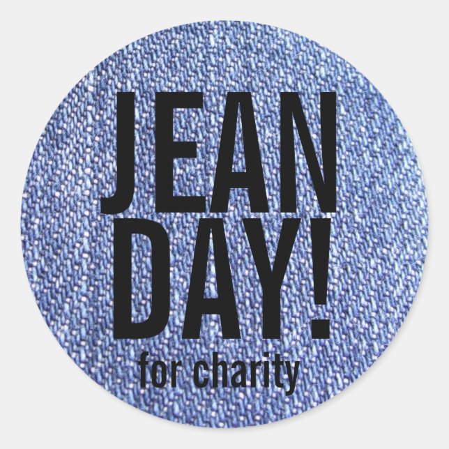 Imitate Blue Jeans Lässig Day Stickers (Vorderseite)