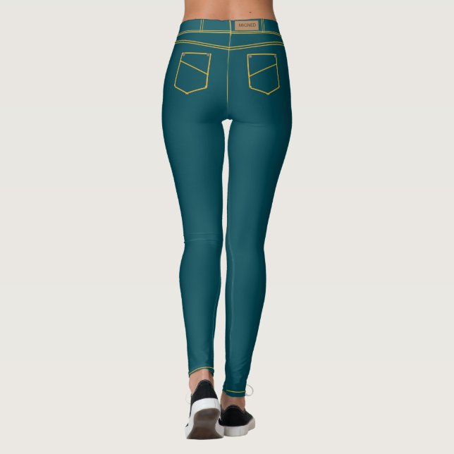 Imitate Blue Jeans Leggings (Rückseite)
