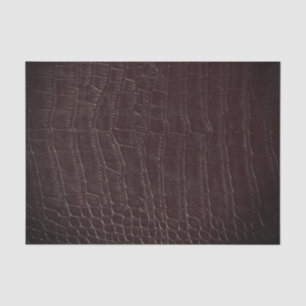 Imitate Braun Alligator Leder Druckfarbe Seidenpapier