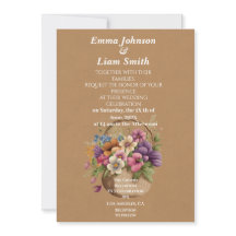 Imitate braunes handwerkliches Papier und Blume Ho