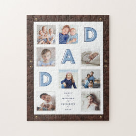 Imitate Braunes Leder Rahmen Vater FotoCollage