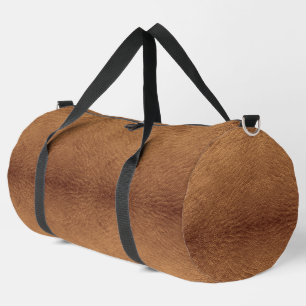 Imitate Brown Leather Duffle Bag