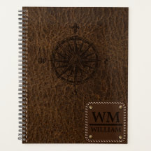 Imitate Brown Leather Texture Planner