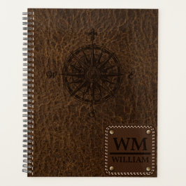 Imitate Brown Leather Texture Planner Planer