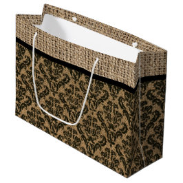 Imitate Burlap Design Geschenktasche Große Geschenktüte
