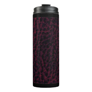 Imitate Burnt Plum Leather Design Tumbler Thermosbecher