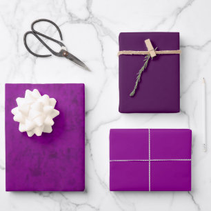 Imitate Burst von Lila Velvet Geschenkpapier Set