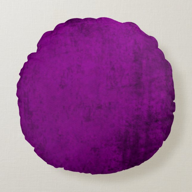 Imitate Burst von Lila Velvet Rundes Kissen (Vorderseite)