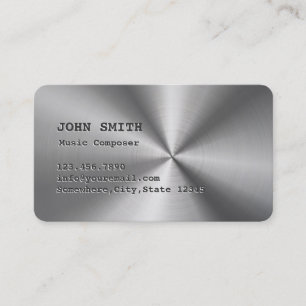 Imitate Business Card Edelstahlkomponentenverkleid Visitenkarte
