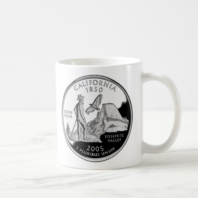 Imitate California Staat Quarter Yosemite Valle Mu Kaffeetasse (Rechts)