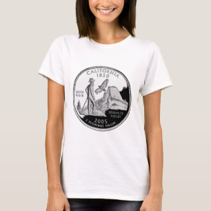 Imitate California Staat Quarter Yosemite Valle Mu T-Shirt