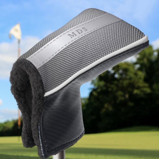 Imitate Carbon Fibre Monogram Golf Putter Kopfbede Golf Headcover (Von Creator hochgeladen)