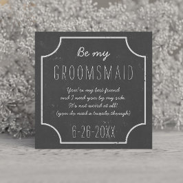 Imitate Chalkboard Wedding ist meine große Anfrage Einladung