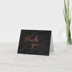 Imitate Copper Foil Script Danke & Black Marble