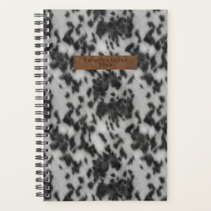 Imitate Cowhid & Leather Black & White Animal Prin Planer