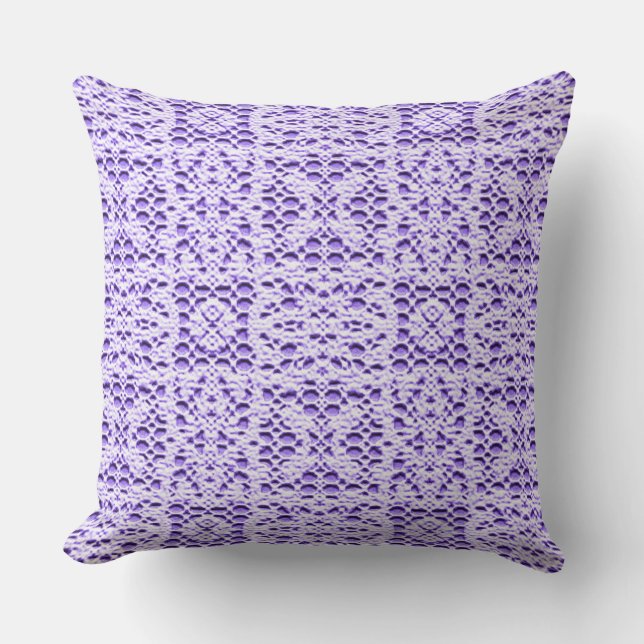 Imitate Crotchet Mauve Kissen (Vorderseite)