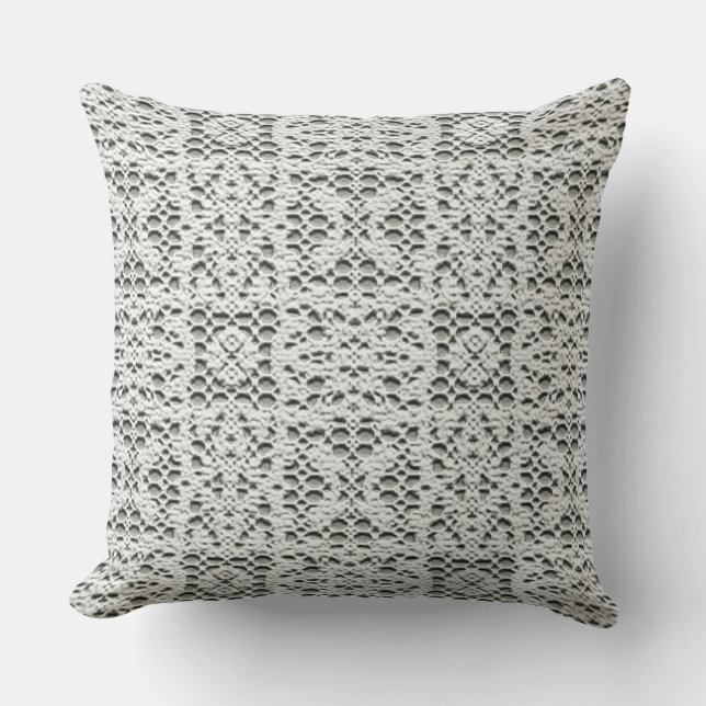 Imitate Crotchet White Kissen (Vorderseite)