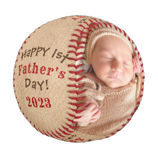 Imitate des Ersten Vaters Leder mit 2 Fotos Baseball