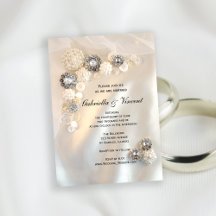 Imitate Diamant und Weiße Perlknöpfe Hochzeitsknöp