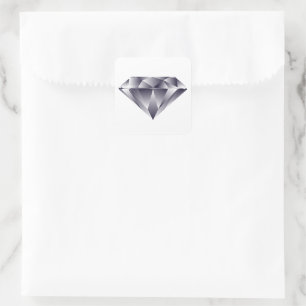 Imitate Diamond Gem Sparkle Gemstone Juwel Handwer Quadratischer Aufkleber