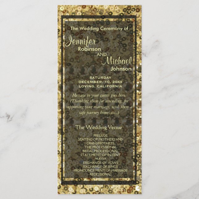 Imitate Diamond und Gold Glitzer Look Programm (Vorderseite)