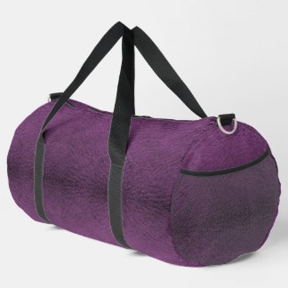 Imitate Dunkles Lila Leder Duffle Bag
