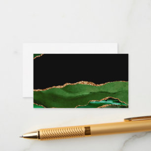 Imitate Emerald Green Marble Agate zeitgenössisch Begleitkarte