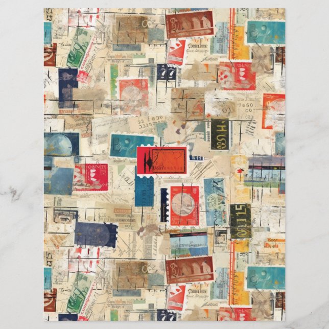 Imitate Fantasy Postage Briefmarke Collage 3 (Rückseite)