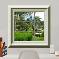 Imitate Fenster Zen Tropische Landschaft Entspanne