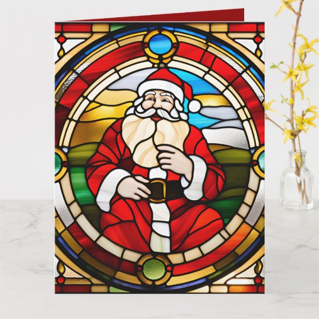 Imitate festgehaltenes Glas Karte (Gelbe Blume)