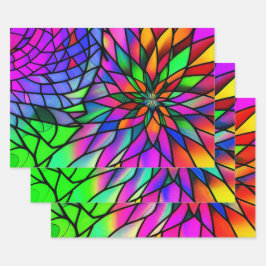 Imitate Festglas Geschenkpapier Set