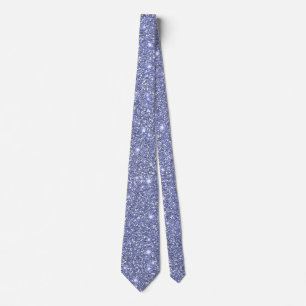 Imitate Festive Elegante Glitzern Blue Glitzer Krawatte