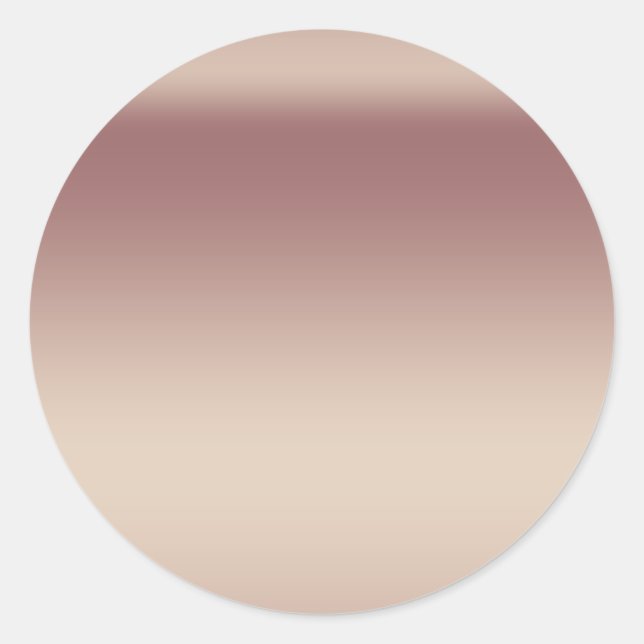 Imitate Fohlen Rose Gold Blank Template Runder Aufkleber (Vorderseite)