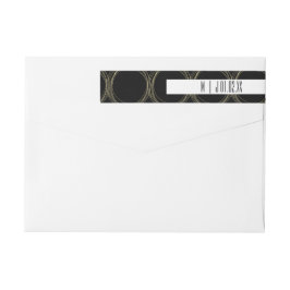 Imitate Foil Rings Black and Gold Wedding Logo