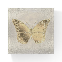 IMITATE Folie Glitzer Schmetterling Paperweight