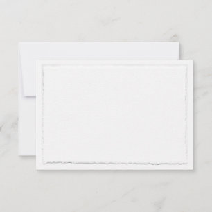 Imitate führen die Torndeckelkante horizontal RSVP Karte