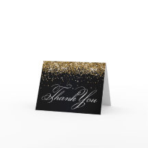 Imitate Funkelnd Gold Glitzer Black