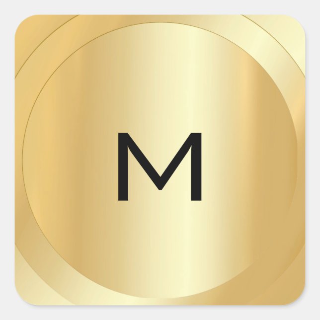Imitate für benutzerdefinierte Monogram-Vorlagen G Quadratischer Aufkleber (Vorderseite)