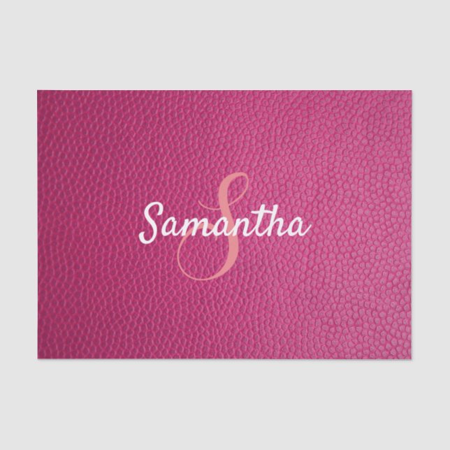 Imitate für die Bezeichnung von Monogrammen Rosa L Seidenpapier (Vorderseite)